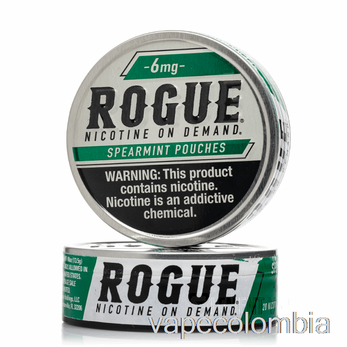 Bolsas De Nicotina Rogue Recargables Para Vape - Menta Verde 6 Mg (paquete De 5)
